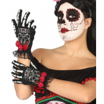 Gants Squelette Day of the Dead