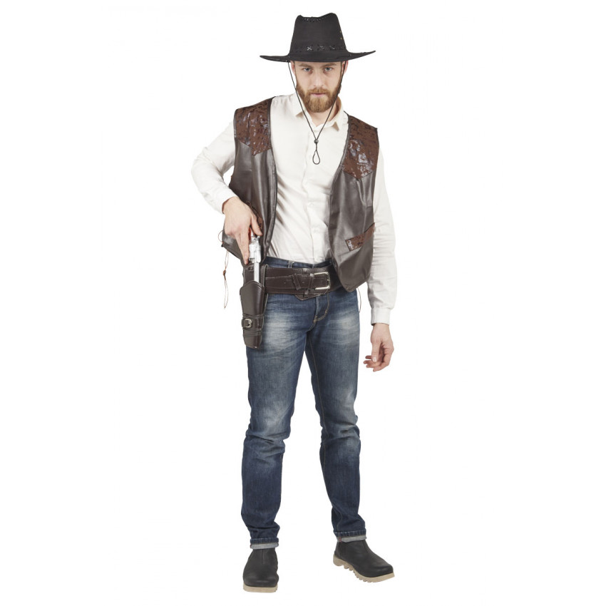 Déguisement Gilet Cowbabe Western