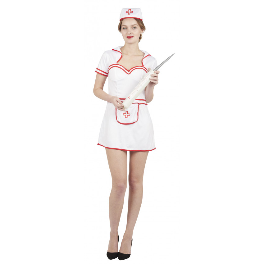 6 Pièces Accessoires De Costume De Fête D'infirmière Comprenant Un