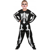 Squelette fille 5/6 ans - Déguisement enfant pas cher 