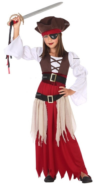 Costume de pirate pour enfants 4 pièces avec pistolet de pirate 