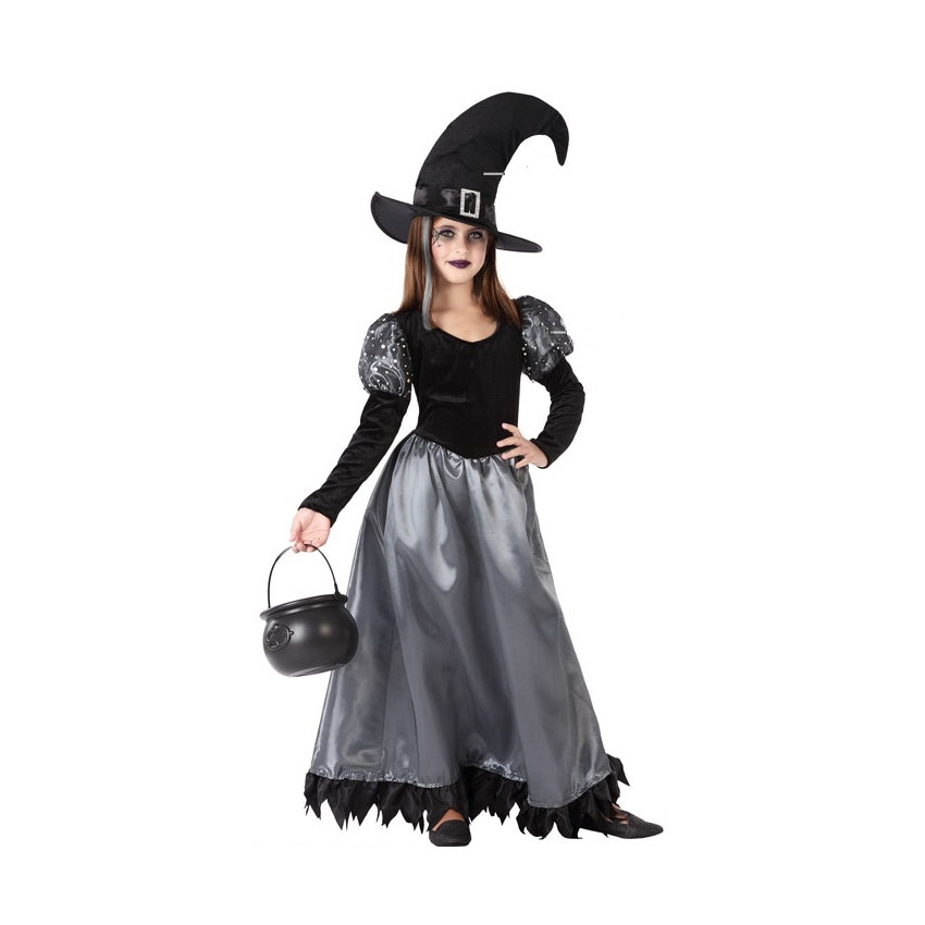 Costume Halloween pour fille en sorcière 10/12 ans REF/98154