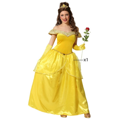 Robe fantaisie jaune 3-11T pour filles, Costumes de princesse