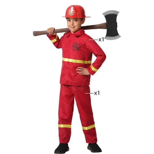 Déguisement pompier enfant mixte - Costume pompier fille et garçon