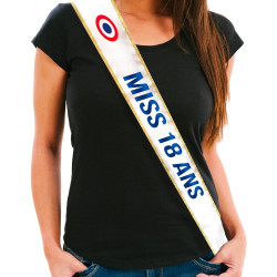 Écharpe Miss 18 ans