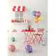 8 Ballons Anniversaire Multicolores